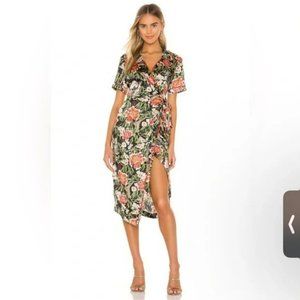 NEW We Are HAH Perfectly Taylored Satin Dress Asian Inspired Small